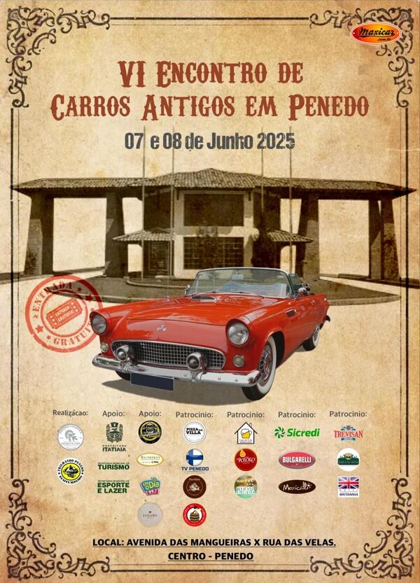 VI Encontro de Carros Antigos em Penedo